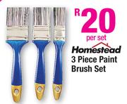 Homestead 3 Piece Paint Brush Set-Per Set