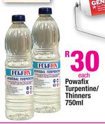 Powafix Turpentine/Thinners-750ml Each