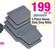 Stingray 4 Piece Heavy Duty Grey Mats