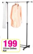137cm Clothes Rail