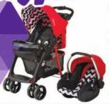 Bounce Diamond Travel System Red/Purple Chevron