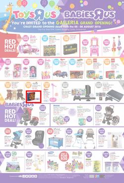 toys r us pavilion specials