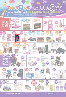 Toys R Us (05 Aug - 08 Aug 2016), page 1