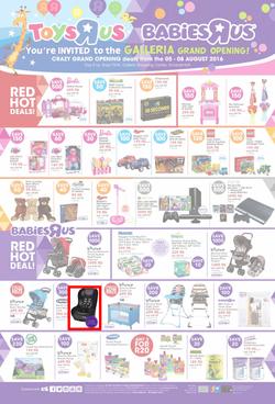 Toys R Us (05 Aug - 08 Aug 2016), page 1
