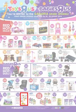 Toys R Us (05 Aug - 08 Aug 2016), page 1