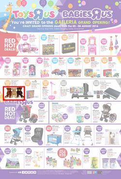 Toys R Us (05 Aug - 08 Aug 2016), page 1