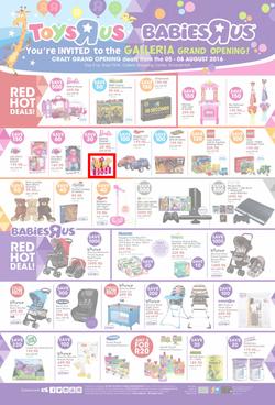 Toys R Us (05 Aug - 08 Aug 2016), page 1
