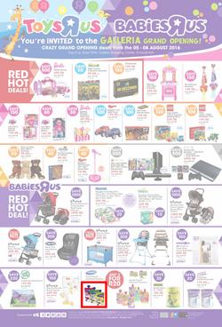 Toys R Us (05 Aug - 08 Aug 2016), page 1
