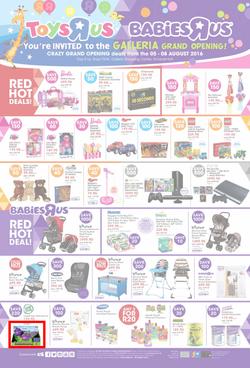 Toys R Us (05 Aug - 08 Aug 2016), page 1