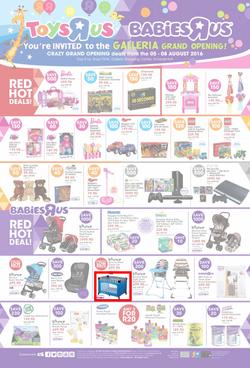 Toys R Us (05 Aug - 08 Aug 2016), page 1