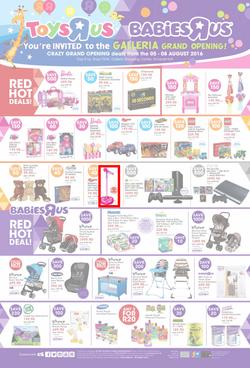Toys R Us (05 Aug - 08 Aug 2016), page 1