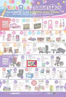 Toys R Us (05 Aug - 08 Aug 2016), page 1