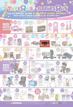 Toys R Us (05 Aug - 08 Aug 2016), page 1