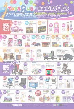 Toys R Us (05 Aug - 08 Aug 2016), page 1