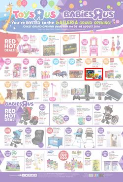 Toys R Us (05 Aug - 08 Aug 2016), page 1