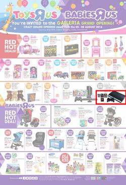 Toys R Us (05 Aug - 08 Aug 2016), page 1