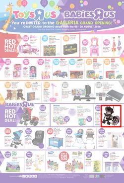 Toys R Us (05 Aug - 08 Aug 2016), page 1