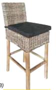 Design House Kubu Goa Bar Chair & Cushion