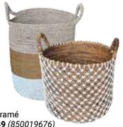 Seagrass Striped Basket