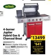 Outback 4 Burner Jupiter Hybrid Gas & Charcoal Braai