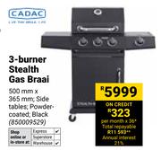 Cadac 3 Burner Stealth Gas Braai