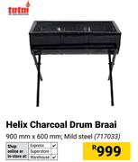 Totai Helix Charcoal Drum Braai