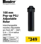 Hunter 100mm Pop Up PGJ Adjustable Rotor
