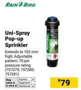 Rain Bird Uni Spray Pop Up Sprinkler