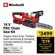 Einhell 18V PXC Chain Saw Kit 786300
