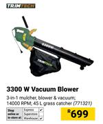 Trimtech 3300W Vacuum Blower 771321