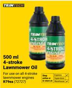 Trimtech 500ml 4 Stroke Lawnmower Oil 72727-Each