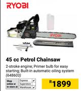 Ryobi 45cc Petrol Chainsaw 648603