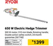 Ryobi 650W Electric Hedge Trimmer 567748