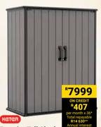 Keter Metal Shed 850015345-2.13m X 2.59m X 2.5m