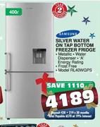 Samsung Silver Water On Tap Bottom Freezer Fridge-400l