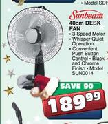 Sunbeam Desk Fan-40cm