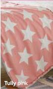 Tully Printed/Sherpa Blanket (Pink) 100 x 140cm