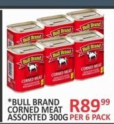 Bull Brand Corned Meat Assorted 300g-Per 6 Packs