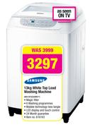 Samsung 13kg White Top Load Washing Machine WA13F5S2UWW F