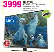 Sinotec 40" FHD LED TV STL-40F360D