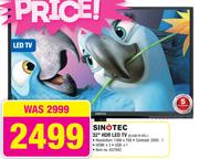 Sinotec 32" HDR LED TV D-LED TV STL-)