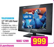 Telefunken 17" TFT LED Panel TV TLED-17