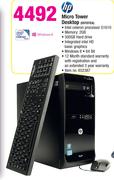 HP Micro Tower Desktop D5T07EA
