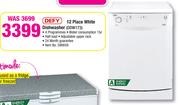 Defy 12 Place White Dishwasher DDW173