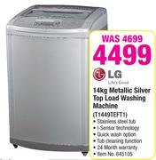 LG 14kg Metallic Silver Top Load Washing Machine T1449TEFT1