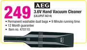 AEG 3.6V Hand Vacuum Cleaner LILLIPUT AG14