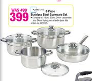 Mainstays 8-Piece Stainless Steel Cookware Set
