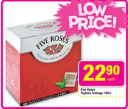 Five Roses Tagless Teabags-100's