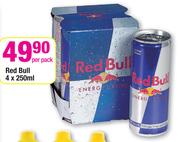 Red Bull- 4 x 250ml