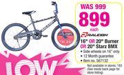 Raleigh 16" Or 20" Burner Or 20" Starz BMX-Each
